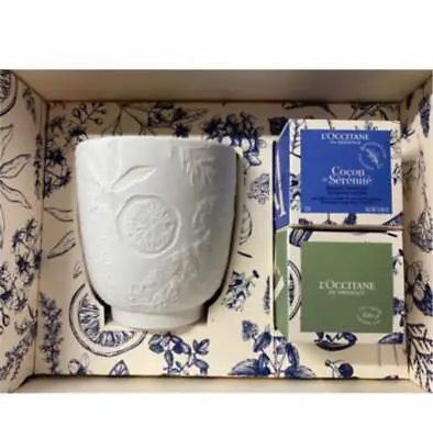 L'Occitane Bernardaud Lithophany Candle Holder Candle Set W/Box Japan New • $72