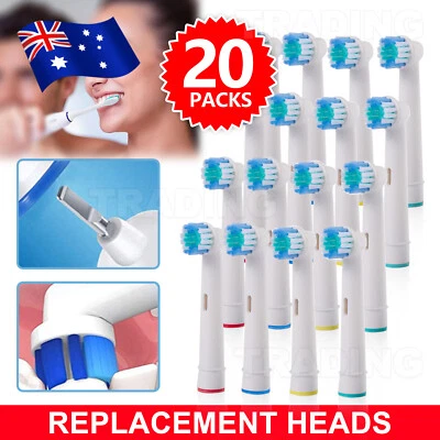 $12.95 • Buy 20Pcs Electric Toothbrush Heads Replacement For Oral B Braun Precision Clean