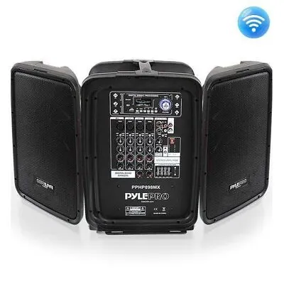 Pyle Bluetooth PA Speaker & Amplifier Mixer System 8-Ch Audio PPHP898MX • $345.99