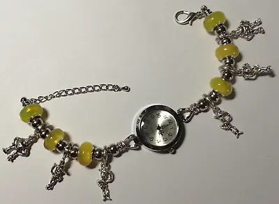 Handmade Silver TOY STORY Watch Bracelet With 6 Silver Charms. • £11.99