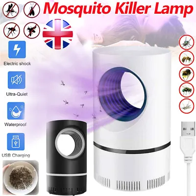 £3.99 • Buy Electric LED USB Insect Mosquito Killer Bug Zapper Fly Pest Catcher Trap Lamp UK