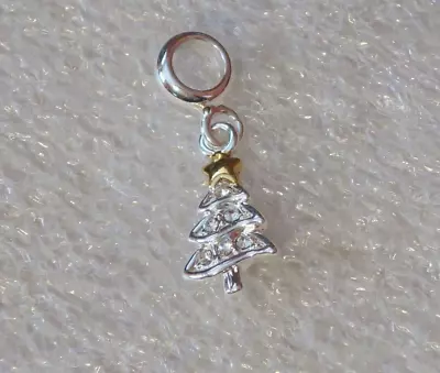 NEW DaVinci Beads & Charms Interchangeable Jewelry - 2 Tone CZ Xmas Tree DB27-11 • $8