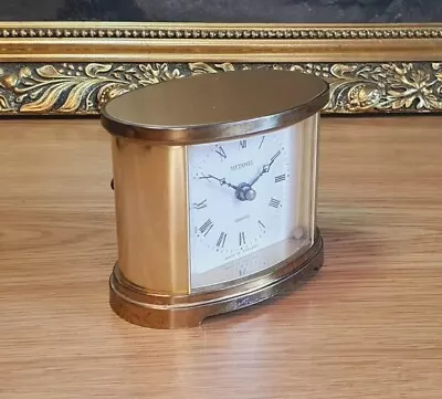 Vintage Retro METAMEC Brass Carriage Quartz Mantel Clock - Made In England • £9.99
