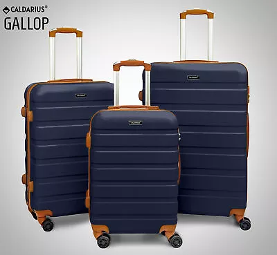 Luggage Hard Shell- Cabin Suitcase 4 Wheel Travel-Trolley Lightweight Case • £37.99