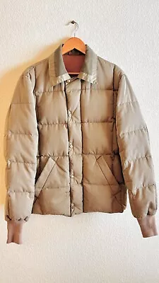 Vintage Eddie Bauer 70's Goose Down Skyliner Snap-Jac Men's Med. • $175