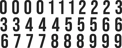 £2.07 • Buy Sticky Vinyl Numbers Stickers Decals Bin Door Office Home Weather Proof Bk & Wh