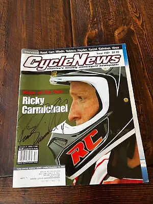 Ricky Carmichael Autographed Cycle News - 50 • $45