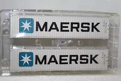 Menards O Gauge 40' Maersk Container 2 Pack • $39.95