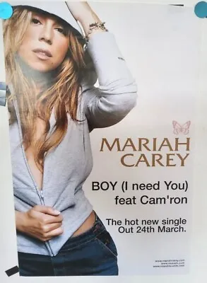 Mariah Carey Boy (I Need You) Instore Promo Poster Size 80 X 50cm Approx Unused • $32.80