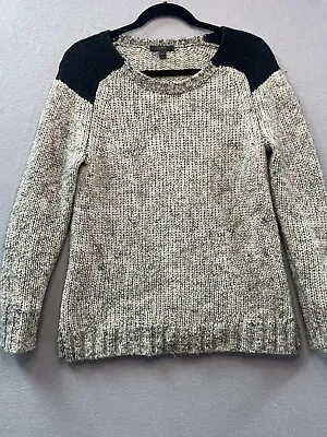 J. Crew Women's Color Block Wool Blend Sweater Black Size S • $20.99