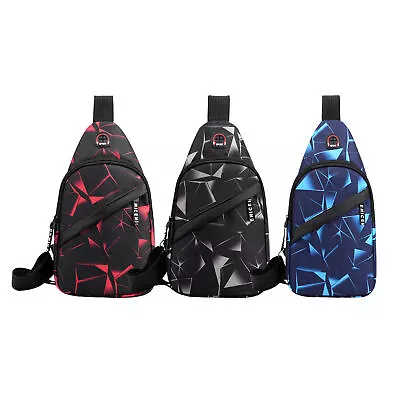 Men Women Sling Bag Chest Fanny Packs Cross Body Travel Sports Shoulder Backpack • $10.61