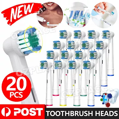 $11.95 • Buy 20x Replacement Toothbrush Electric Brush Heads For Oral B Braun Models Series