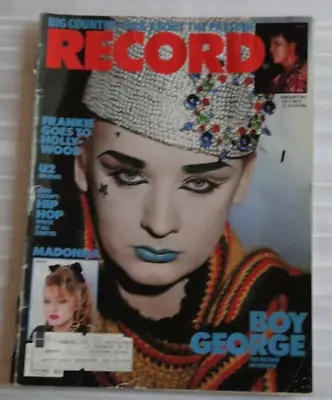 Vintage Magazine Record 1985 Boy George Madonna U2 Frankie Goes To Hollywood 147 • $5