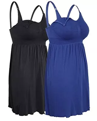 IloveSIA Plus Size Maternity Dress Sleeveless Maternity Gowns，XL-3XL Nightgowns • $19.19