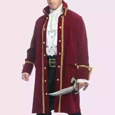 Men's Deluxe Pirate Jacket With Pockets CostumeMens Pirate Coat • $135.27