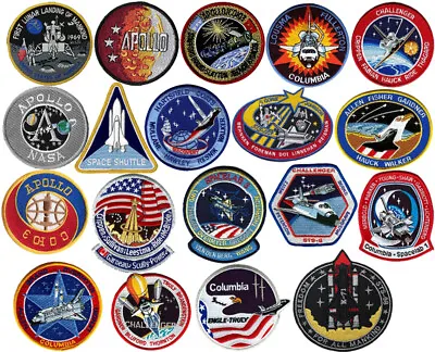 Nasa Apollo Mission First Lunar Landing Patches Embroidered Badge Sew On/Iron On • £3.99