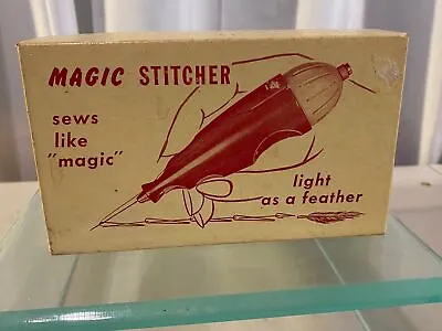 Vintage Magic Stitcher Sewing Tool In Box With Instructions • $10.99