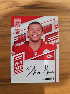 2022 Panini Donruss Elite Football Skyy Moore Pen Pal Auto- Black Ink!! • $34.99