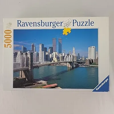 New York City Ravensburger Puzzle 5000 Pc Twin Towers World Trade Center COMPLET • $95