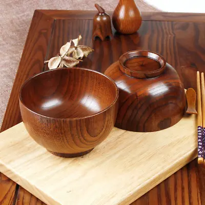 $28.71 • Buy Bamboo Japanese Wooden Bowl Set