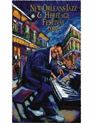 New Orleans Jazz Fest Poster 2006 Fats Domino JAMES MICHALOPOULOS Mint Unsigned • $495