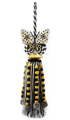 MacKenzie Childs Spot On Butterfly Tassel • $98