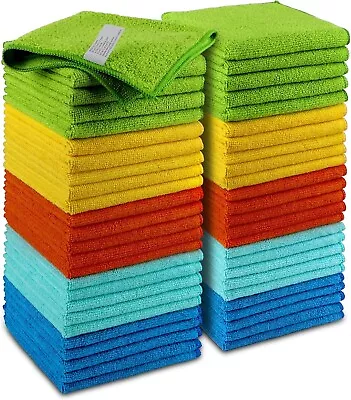 Microfiber Cleaning Cloth Set Of 50 Towel Rag Car Polishing Detailing No-Scratch • $19.45