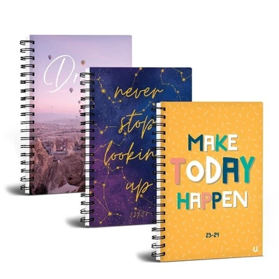 £4.49 • Buy 2023-2024 A5 Hardback Wiro Academic Diary Spiral  Week To View  Student Diary
