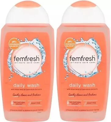 £7.59 • Buy 2 X 250 Ml Intimate Skin Care Wash Hygiene Daily Femfresh Care Feminine 