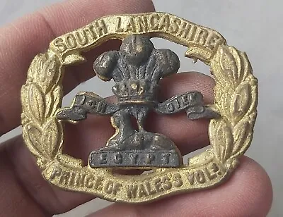 British India South Lancashire Egypt Miniature Badge With Royal Crown L@@k • £4.74