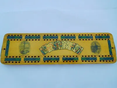 Rare Scottish Tartan Mauchline Ware Cribbage Board • £102