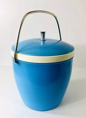 Star Industrial Co. Vintage Blue Plastic Ice Bucket • £9.50