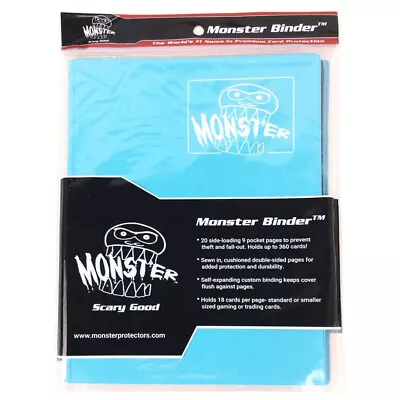 MON9PMBL Monster Protectors Binder:9-pocket: Monster: Matte Blue • $31.11