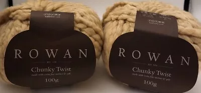 2 Skeins/balls Of Rowan Chunky Twist Yarn - Color #406 Camel • $26