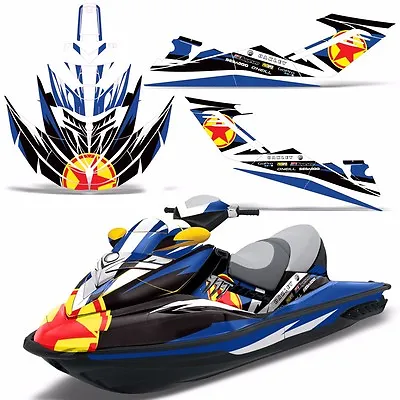 Decal Graphic Kit Jet Ski Wrap Jetski Bombardier Parts Sea-Doo RXT 2005-2009 R S • $440.36