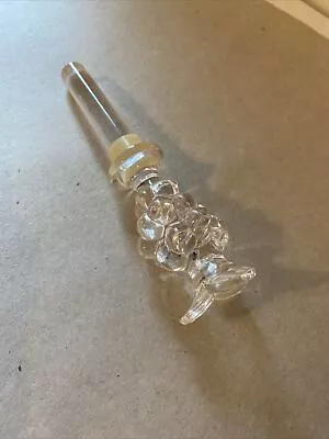 Mikasa Crystal Diamond Fire Grape Cluster Wine Bottle Stopper 5 3/8  Long  • $14