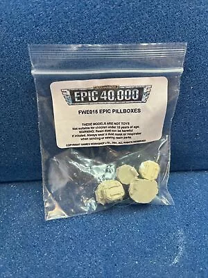 Epic 40k. Forgeworld Terrain. Epic Pillboxes. BNIB. • $18.67