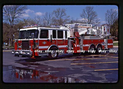 Malverne NY 1998 Spartan Aerialscope 75' Fire Apparatus Slide  • $5