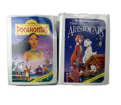 Disney Mini VHS Style McDonalds Happy Meal Toy Pocahontas And The Aristocats • $7.79