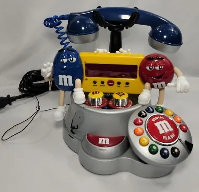 M&M Candy AM/FM Radio Telephone W/ Redial Alarm Clock/ Snooze Works Vintage. • $25.59