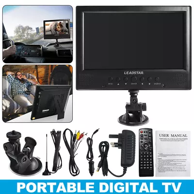 9  12V TV Television Player Portable 1080P Home Motorhome Truck Travel Freeview • £67.44