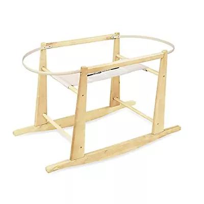 Rocking Moses Basket Stand Natural • $115.99