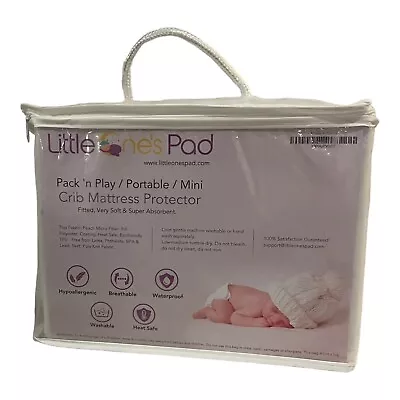 Little Ones Pad Pack 'N Play Portable Mini Crib Mattress Protector Waterproof  • $15.99