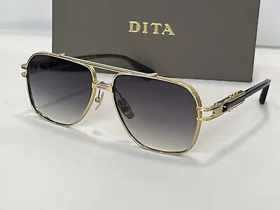 DITA SYMETA TYPE-436 Sunglasses Black Iron 18K Gold Dark Discoloration Lens • $125.58