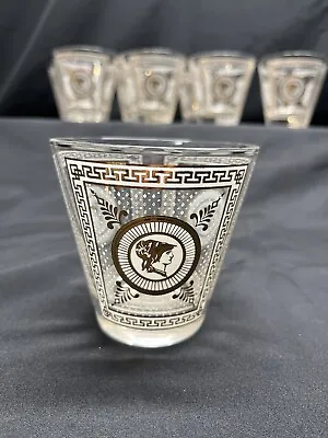 (8) Vintage Greek Rock Glasses Mid Century Modern Unsigned Pre Owned • $16.79