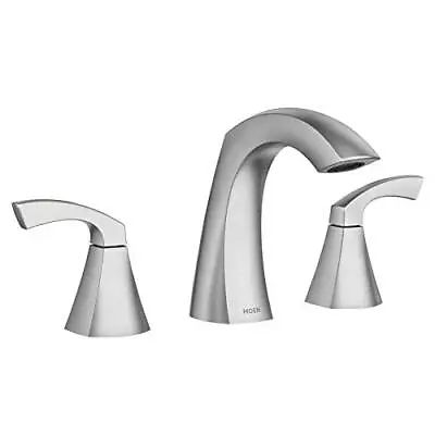 Moen Banbury WS84924SRN Two Handle High Arc Bathroom Faucet - Spot Resist... • $149.99