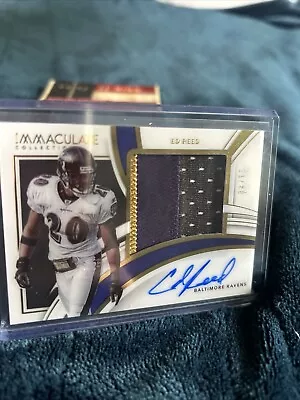 Ed Reed Player Worn Patch And Autograph • $200