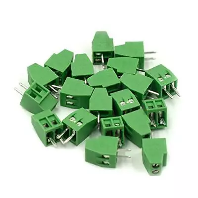 Hxchen 20Pcs 2-Pin 2.54mm Pitch 150V 6A PCB Mount Screw Terminal Block Connector • $10.54