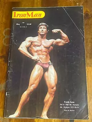 IRONMAN Bodybuilding Muscle Magazine FRANK ZANE & MOHAMMED MAKKAWY 5-83 • $5.99