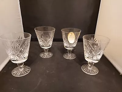 £34.99 • Buy Royal Doulton Cut Crystal Juno Juice / Claret / Wine Glasses X 4